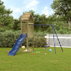 Aire de jeux d'extérieur bois de pin imprégné alsavelo