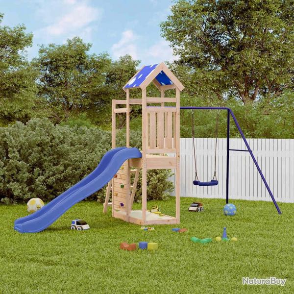 Aire de jeux d'extrieur bois de pin massif alsavelo