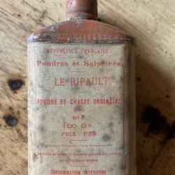 Ancienne bouteille à poudre vide