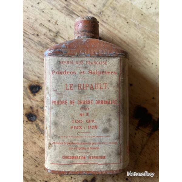 Ancienne bouteille  poudre vide