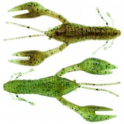 Leurre Souple Gunki Hourra Craw Up 100 10cm Brown Chart Par 4 9,4g