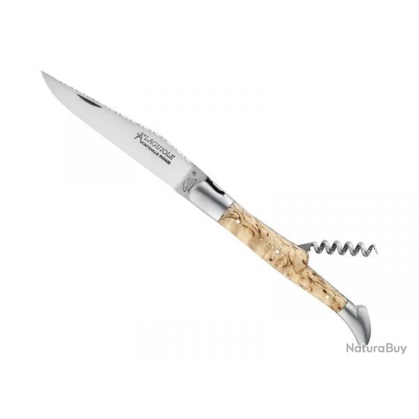 LAGUIOLE GILLES TRADITION 2P BOULEAU 12CM INOX