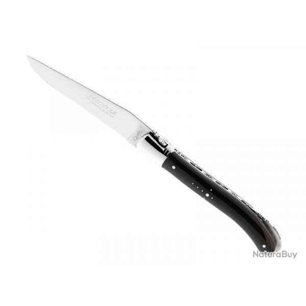 LAGUIOLE GILLES NATURE POINTE CORNE NOIRE 12CM INOX