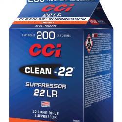 CCI C/22LR Clean-22 Suppressor 45 Grains - Boite de 200