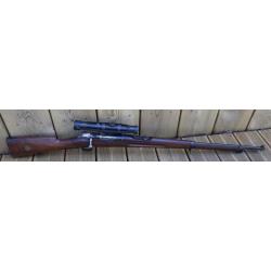 MAUSER M96 SUEDOIS CARL GUSTAV 6.5 X 57 AVEC LUNETTE