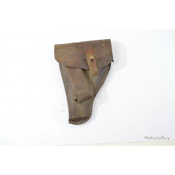 Copie tui / holster cuir "gaucher" pour pistolet Dreyse 1907 en calibre 7,65 browning.