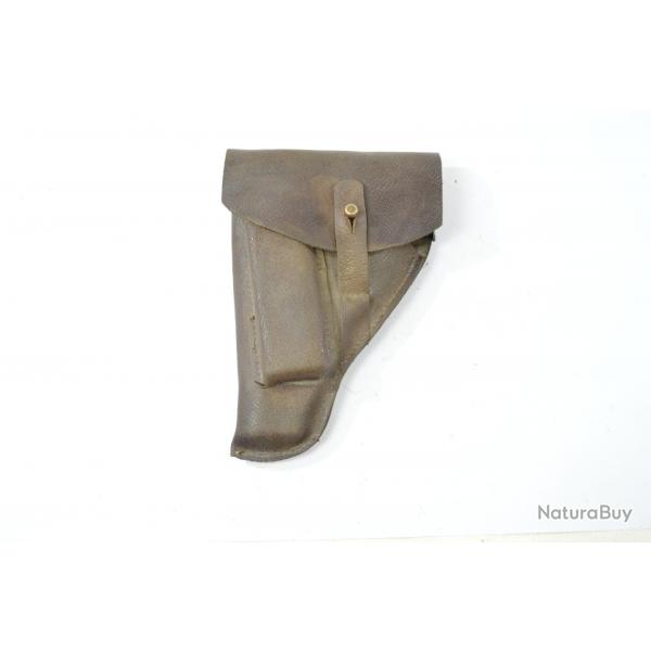 Copie tui / holster "gaucher" cuir pour pistolet Dreyse 1907 en calibre 7,65 browning.