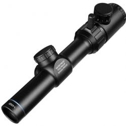 Lunette de visée 1-4X20 Réticule Rouge *Enchère* Vert Colliers Rail 20mm Tir Airsoft Chasse FireWolf