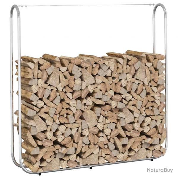 Portant de bois de chauffage 150x25x150 cm acier galvanis alsavelo