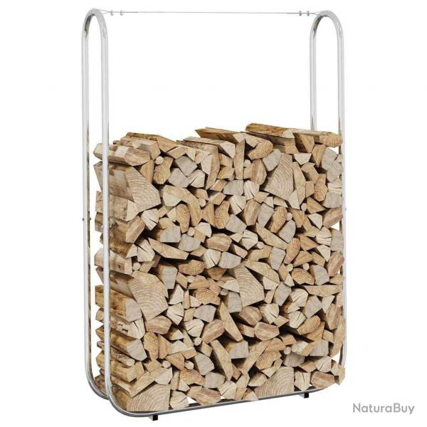 Portant de bois de chauffage 100x25x150 cm acier galvanis alsavelo
