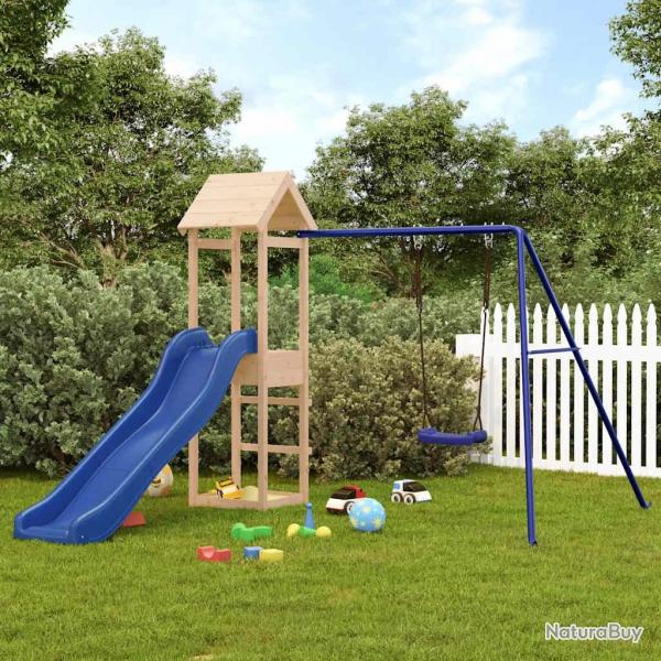 Aire de jeux d'extrieur bois de pin massif alsavelo