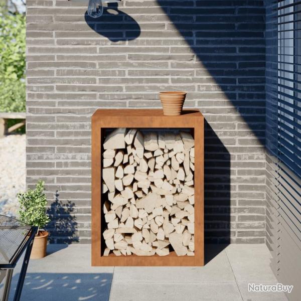 tagre  bois 60x40x80 cm acier rsistant aux intempries alsavelo