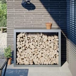 Portant de bois de chauffage 100x40x80 cm acier galvanisé alsavelo
