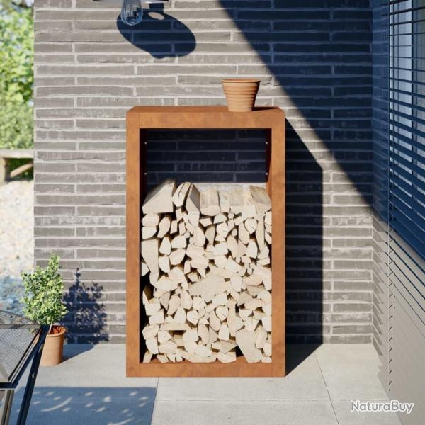 tagre  bois 60x40x100 cm acier rsistant aux intempries alsavelo