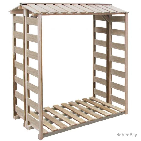 Abri de stockage  bois de chauffage 150x90x176 cm Pin imprgn alsavelo