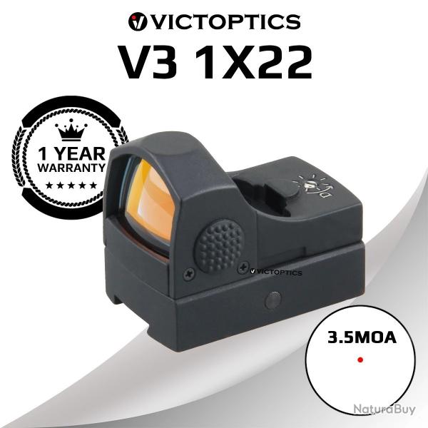 Victoptics - V3 1x22 3.5MOA taille de point 60 Minutes arrt automatique RAIL 11MM