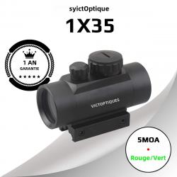 VICTOPTICS 1X35 portée de point rouge 5 niveaux collimateur 5 Moa LIVRAISON GRATUITE !!