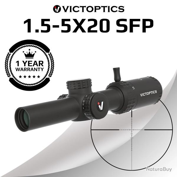 VICTOPTICS Lunette de vise  tube lumineux 1.5-5x20 SFP avec DOVETAILS RINGS- LIVRAISON GRATUITE !!