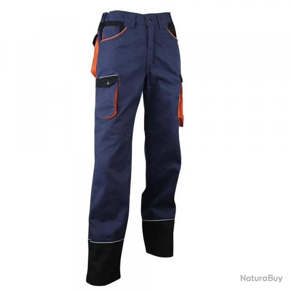 Pantalon de travail LMA 1257 HERSE taille 44 tricolore multipoches sans mtal