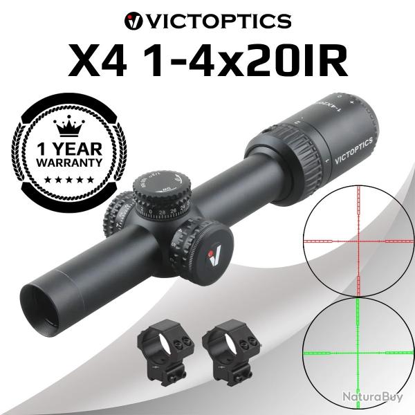 Victoptics X4 1-4X20 tir 1/2 MOA 5 niveaux d'clairage rouge et vert LIVRAISON GRATUITE !!