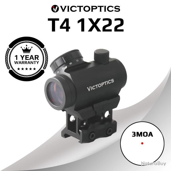 VictOptics 1x22 point rouge porte rflexe pour AR15.223 5.56mm 3.5 Moa