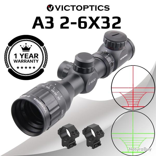 VictOptics A3 2-6x32 lunette de vise porte tlescopique 20MM RINGS