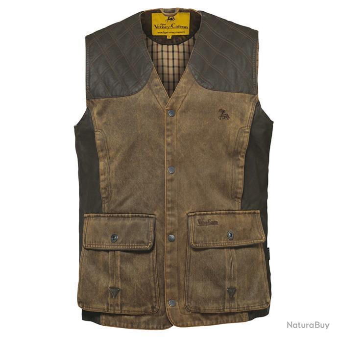 Gilet Montana Coat Company – Taille S – Noir – Style Western – Mélange Acrylique/cuir