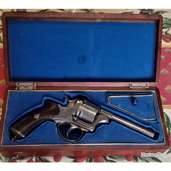 Trs joli revolver de type Galand en 9 mm catgorie D