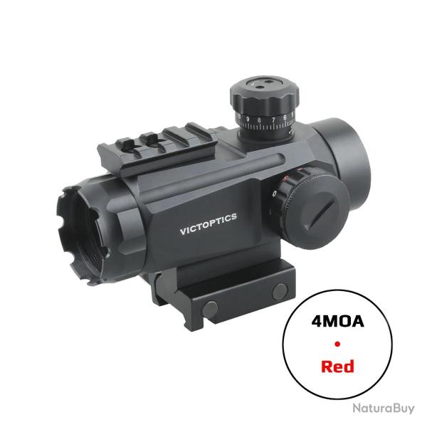 VictOptics-Red Dot Sight, RGD 1X30, 5 recycl 4MOA POINT ROUGE