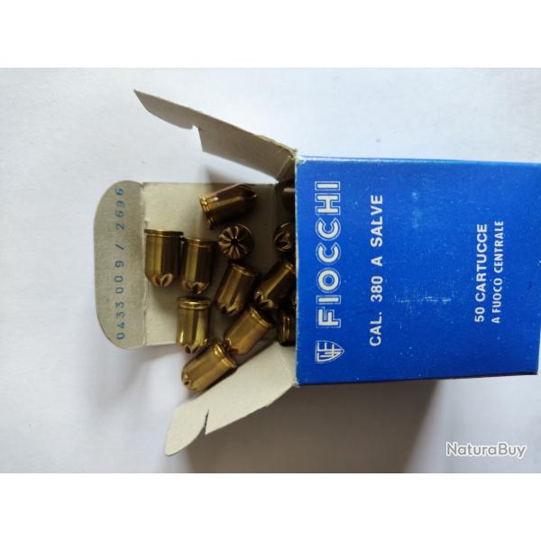 Boite de 50 munitions fiocchi a blanc pour revolver 9 mm /380