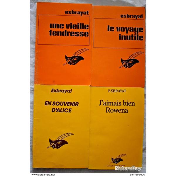 Lot de 4 Romans d'Exbrayat - Edition Le Masque