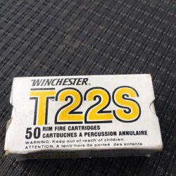 Boîte winchester 22 courte short t22S ancienne