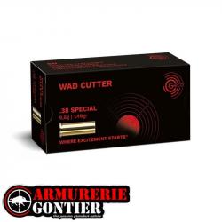 Munitions Geco 38 spécial WC Wad Cutter 9,6g / 146gr boite de 50