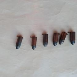 pour collection lot 6 cartouches a broche 7mm pour revolver type le faucheux