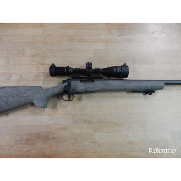 CARABINE A VERROU REMINGTON 700 SPS CAL.308W+FREIN DE BOUCHE+LUNETTE+MALETTE TRES BON ETAT OCCASION