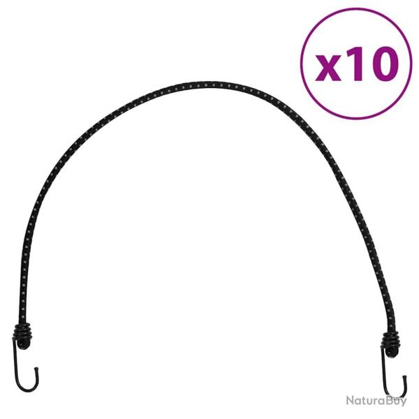 Cordes lastiques avec bandes rflchissantes et crochets 10pcs alsavelo