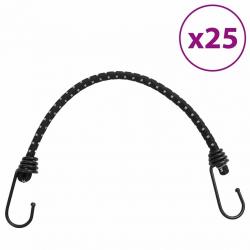 Cordes élastiques avec bandes réfléchissantes et crochets 25pcs alsavelo