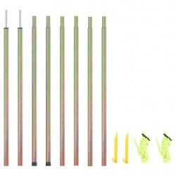 Mâts de parasol 2 pcs 250 cm Acier galvanisé alsavelo