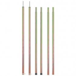 Mâts de tente télescopiques 170-255 cm 2 pcs Acier galvanisé alsavelo