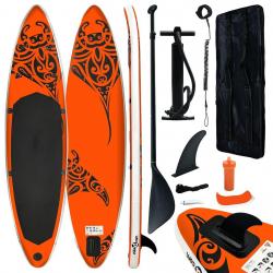 planche SUP gonflable 305x76x15 cm orange alsavelo