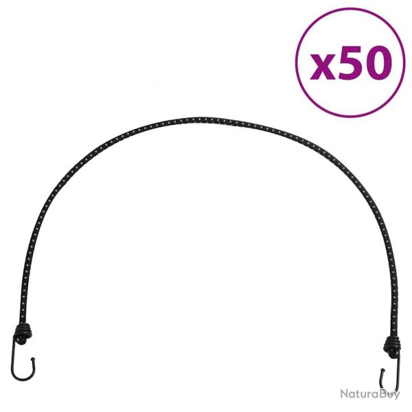 Cordes lastiques avec bandes rflchissantes et crochets 50pcs alsavelo