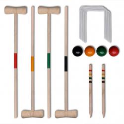 croquet en bois pour 4 joueurs alsavelo