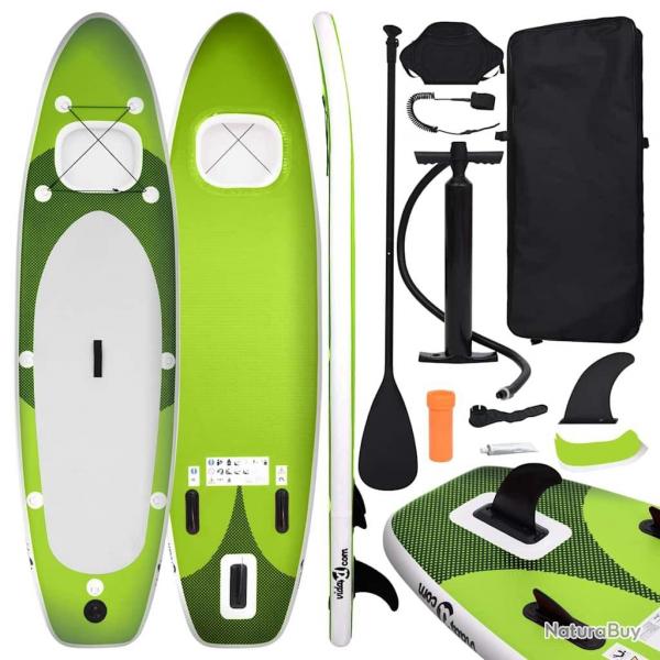 planche SUP gonflable vert 300x76x10 cm alsavelo