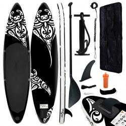 planche SUP gonflable 305x76x15 cm noir alsavelo