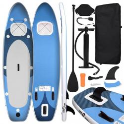 planche SUP gonflable Bleu 300x76x10 cm alsavelo