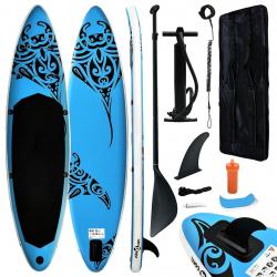 planche SUP gonflable 320x76x15 cm bleu alsavelo