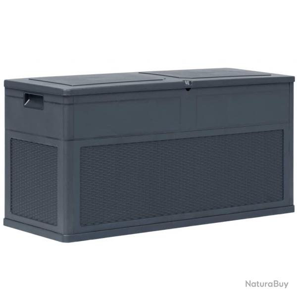 Bote de rangement de jardin 320 L Anthracite alsavelo