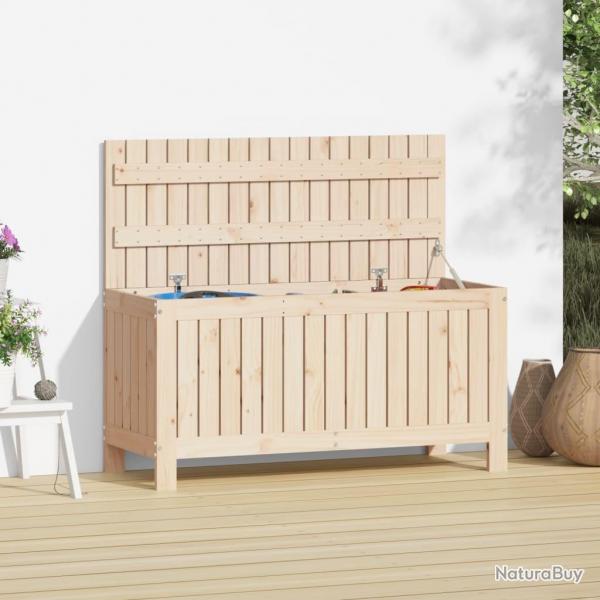 Bote de rangement de jardin 108x42,5x54 cm Bois massif de pin alsavelo