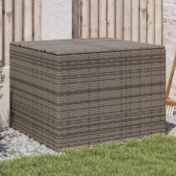 Boîte de rangement de jardin gris 291L résine tressée alsavelo