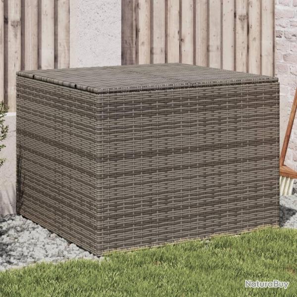 Bote de rangement de jardin gris 291L rsine tresse alsavelo